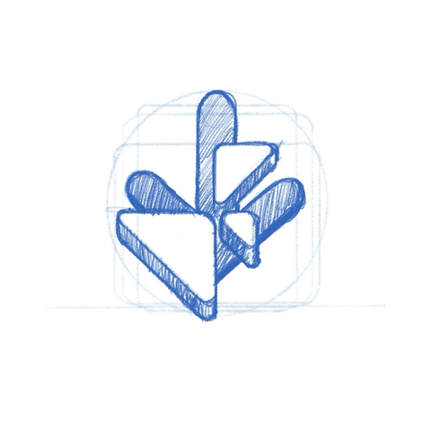 App icon sketch — gnome is live image installer.