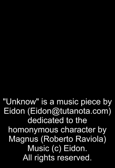 The video features pictures from the comic book "Lo Sconosciuto", by Magnus.