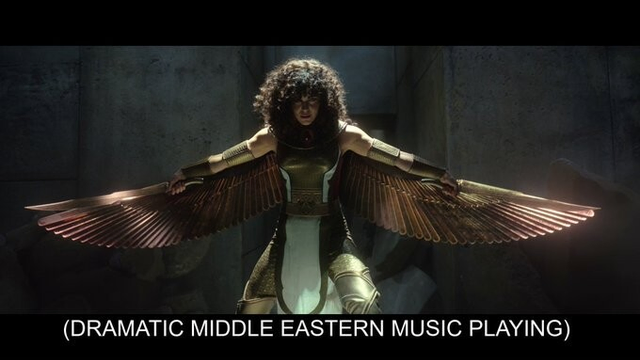 Palestinian-Egyptian actress May Calamawy as Scarlet Scarab.