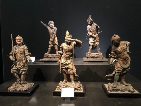 #Buddhist sculptures of Dharma protectors at #Tokyo National Museum, #Japan.
#BuddhistArt #Buddhism