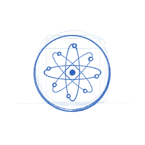 App icon sketch -- Nucleus.