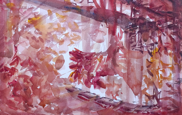 Japanese Garden
Watercolor Sketch 
Arches
#art #MastoArt #watercolor #japan 