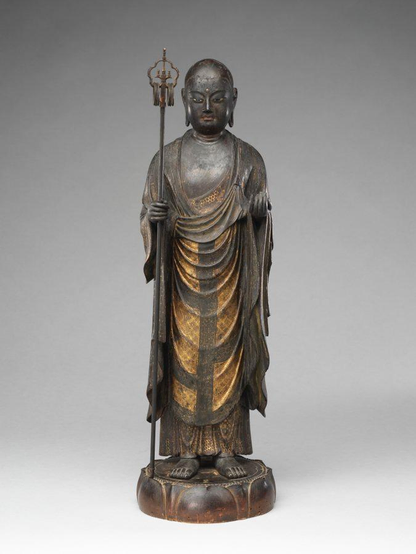 Jizō, #Bodhisattva of the Earth Store (Kshitigarbha), by Kaikei, ca. 1202, #Japan.
#BuddhistArt #Buddhism
