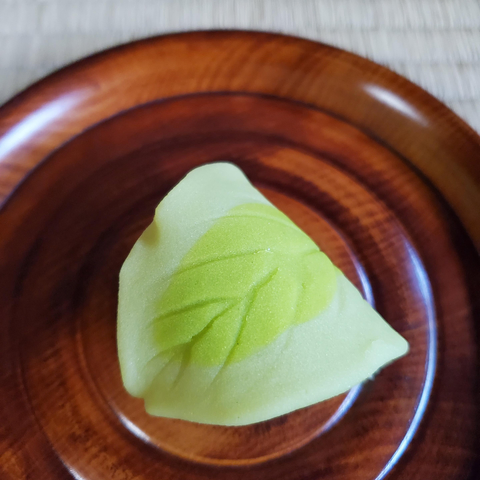 Sweet in the shape of a folded leaf, celebrating the early summer greens.