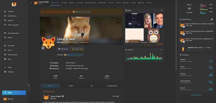 Screenshot showing my old account has over 2,100 followers