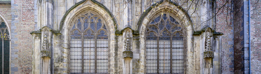 detail of a building in Brugge Belgium