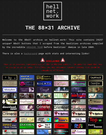 a scroll through the 88x31 archive on hellnet.work