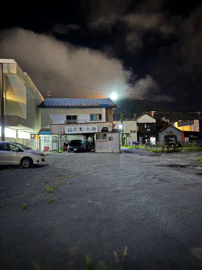 Night photo from Hakodate in southern Hokkaido, Japan - walk in hotel vicinity