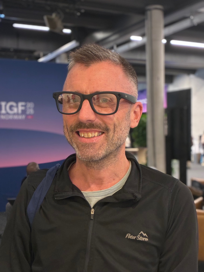 Me wearing Meta/Ray Ban smart glasses