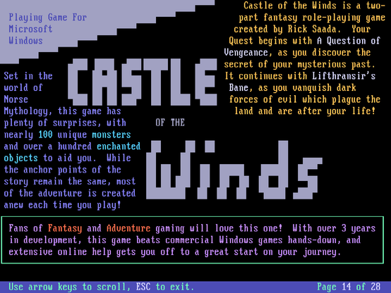 Castle of the Winds
