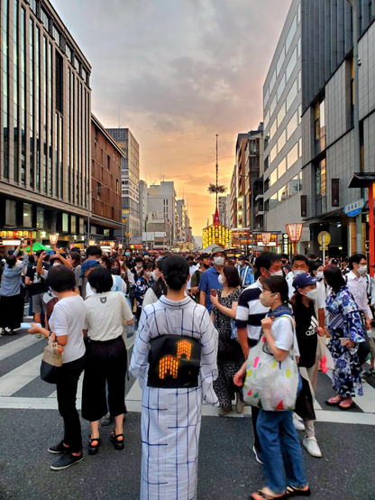 Nao-san braves the crowds and fierce heat on one of the festival's raucous evenings.