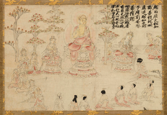 Illustration from the story of Zenzai-doji.

Image thanks - https://ukiyo-e.org/