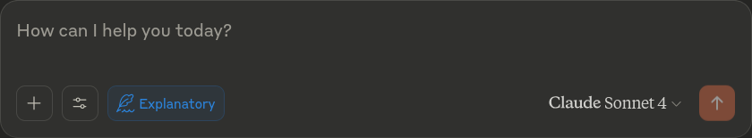 claude chat input