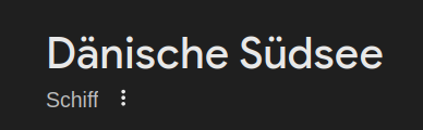Google Header in german

Danish South Seas -
Ship
