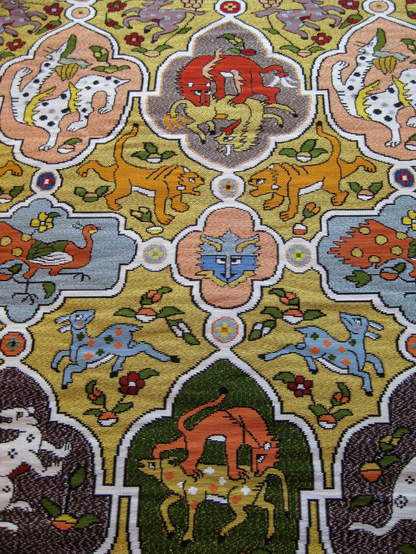 Textile on the Ashikari-yama float.