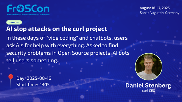Forscon 25 Keynote Daniel Stenberg AI slop attacks on the curl project