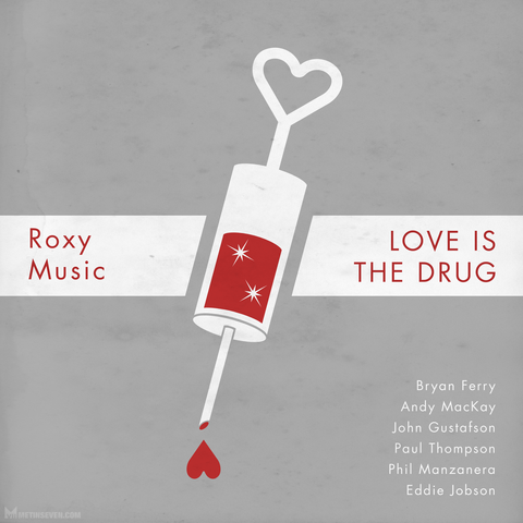 Graphic vector illustration, showing a syringe filled with sparkling blood, dripping a heart-shaped drop from the needle.