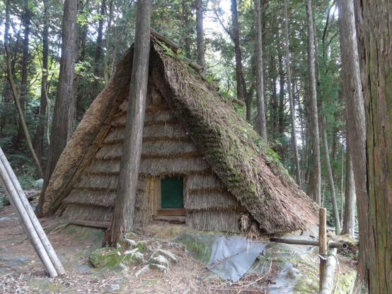 A traditional ice house in the mountains.