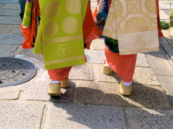 Maiko in Gion Shirakawa.