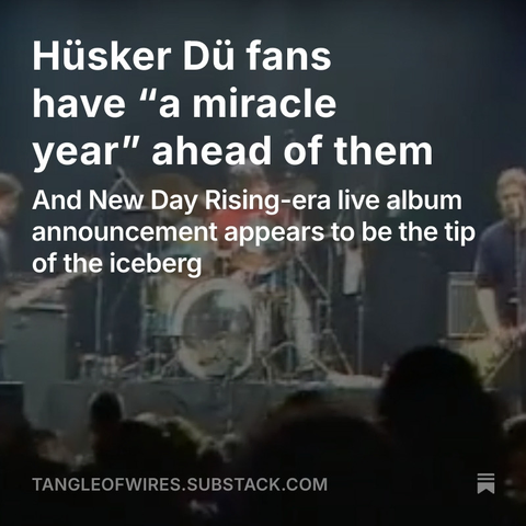 Hüsker Dü on stage at First Avenue