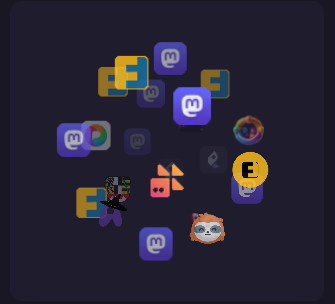 Screenshot der Verbindunge n zu anderen Instanzen unserer Instant und welche Software dort läuft.
Unter anderem etliche Friendica, goToSocial, Pixelfed, IceShrimp, Akkoma und ein paar mastodon Instanzen