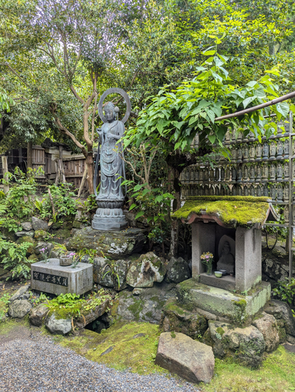 Statue of Kannon in the grounds of Jodo-in.