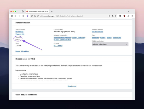 OWC Firefox 0.11.8 vs. 0.11.9