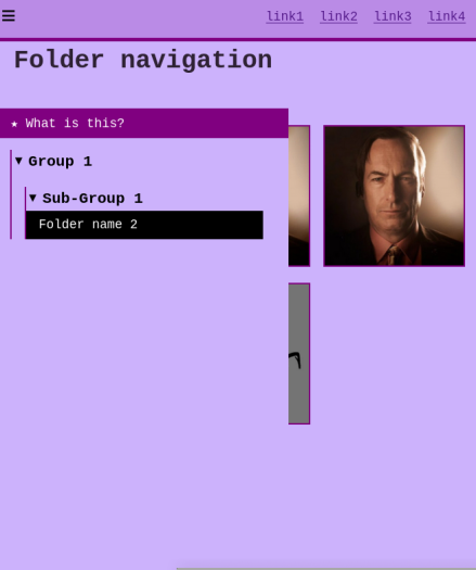 Mobile version of gallery template