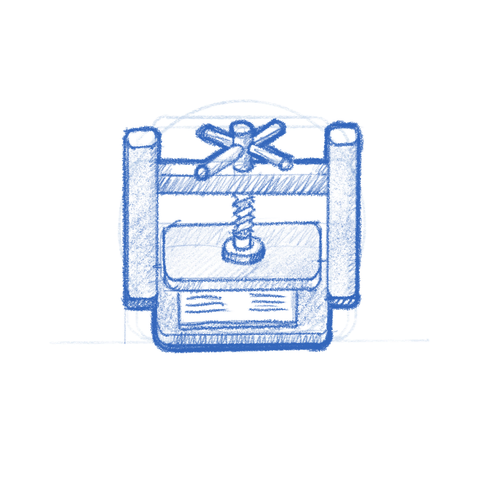 App icon sketch: Platen Equation Editor.