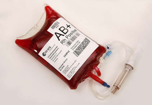 Blood bag sample of AB+ type 
