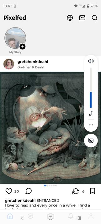 Screenshot with unreachable menu