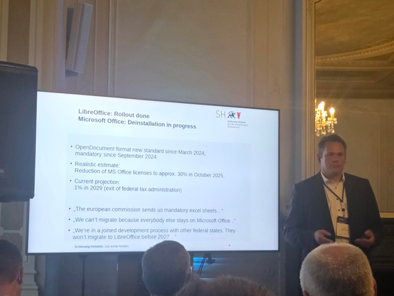 LibreOffice roll out slide by SH's CIO