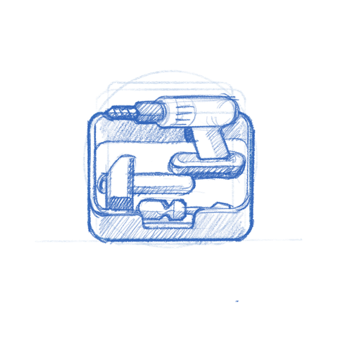App icon sketch: Development Toolbox.