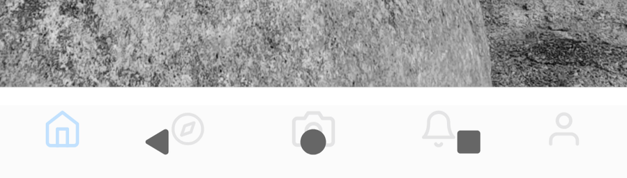 Print da tela recortado mostrando os botões do pixelded (câmera notificações etc) por baixo dos botões voltar etc do Android 