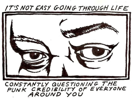 Eyes they judge your punkness 