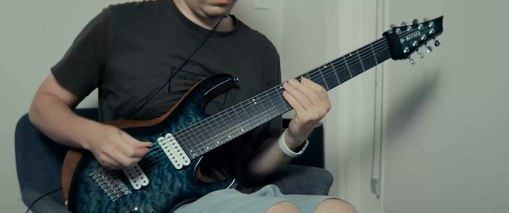 Me playing a guitar riff