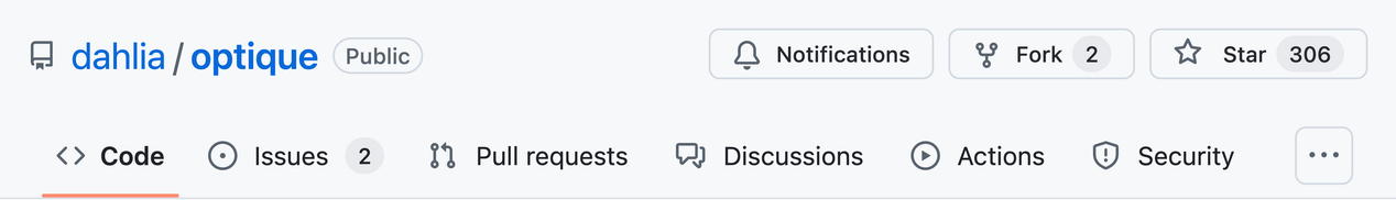 Optique TypeScript CLI parser repository on GitHub with 306 stars and 2 forks