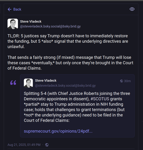 Wondering if this is a #QuotePost sighting, a real one, in the wild...

Seen a couple of them, last few days

Supposedly no #Mastodon instance is live yet to create Quote Posts: needs to be an instance > v4.5.*