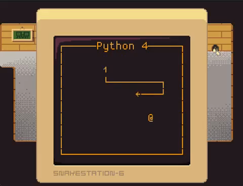 Playing snake in terminal on a console in radioforestrion