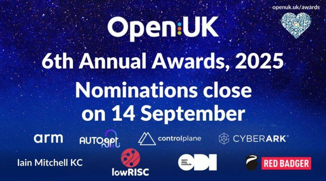 OpenlK
6th Annual Awards, 2025
Nominations close
on 14 September
