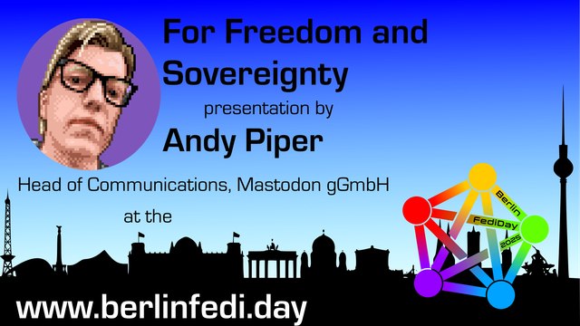 A picture from the speaker Andy Piper