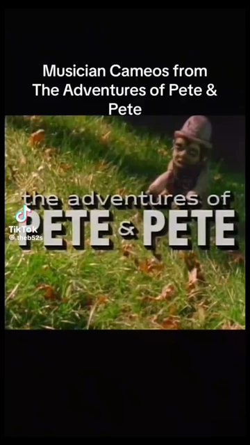 The theme song from Pete and Pete plays while cameos from various musicians are shown, featuring bands such as b-52s, rem, lusicious Jackson, and ll cool j.