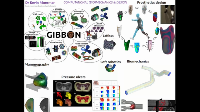An animation showing examples of computational biomechanics research I have been involved in. Visualisations include finite element simulations for prosthetics design, mammography, and soft robotics. 