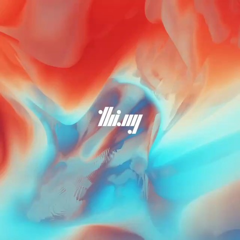 Short animation of abstract complex wispy, etheric, cloud-like & fractal-like forms and color washes, constantly evolving, morphing, obscuring and revealing themselves in unpredictable ways.