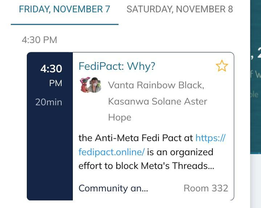 Friday November 7th

430 pm

fedipact: why?

vanta rainbow black, kasanwa solane aster hope

room 332

20min