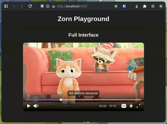 Fallback function for Zorn Player, it is triggered if JavaScript is not enabled, showing a message that will show the native player if clicked on.