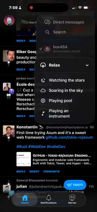 A video showing the Tooterball mini game, where avatar images appear as pool balls.