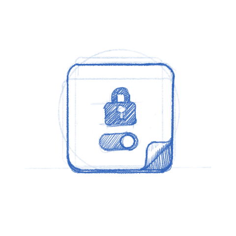 SSH Studio app icon sketch.