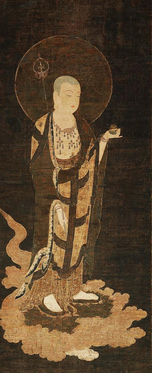 The Descent of Jizô, the #Bodhisattva of the Earth Matrix, 14th century. #Japan.
#BuddhistArt #Buddhism