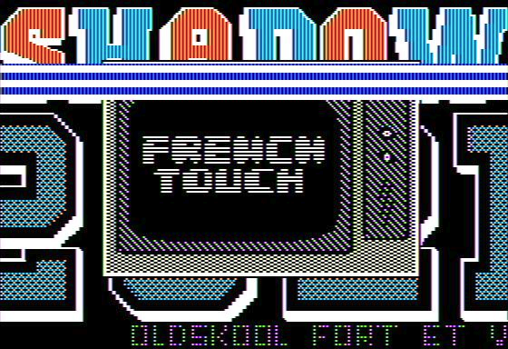 Capture of the "Oldskool Fort et Vert" demo.